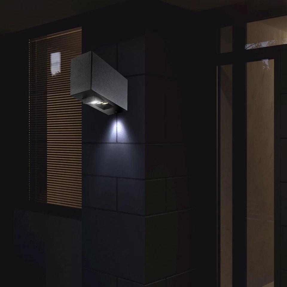 Wandleuchte Wandlampe Außenleuchte Hauswand Wetterfest beweglich Terrasse LED - Bild 1 von 4