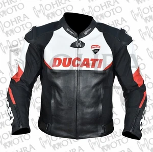 Ducati 1,3 mm Rindsleder Motorradjacke Unisex Motorradjacke - Bild 1 von 8