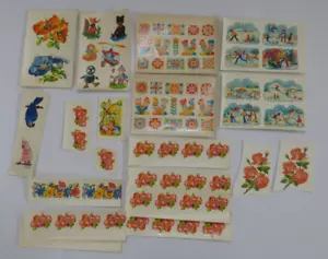 Abziehbilder DDR Sandmann Pitti Schnatterinchen Kinder Blumen Rose 1977 1981 - Bild 1 von 8