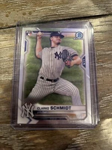 2021 Bowman Chrome Clarke Schmidt Rookie RC Yankees J974 - Picture 1 of 2