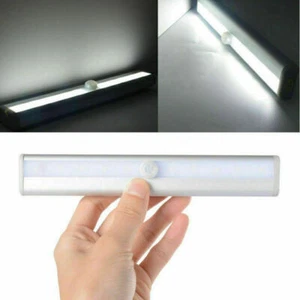 10 LED PIR Motion Sensor Closet Light Wireless led Night Cabinet Battery Powered - Picture 1 of 12