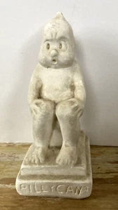 Vintage chalkware carnival prize Billykin figurine Billy Cant boy on chamber pot - Picture 1 of 6