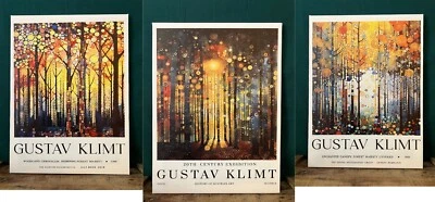 Canvas Wall Art GUSTAV KLIMT FOREST COLLECTION FRAMED Choice of 3 Styles - Image 1 of 4
