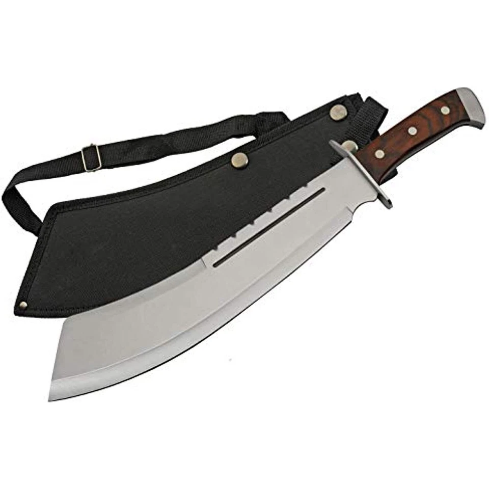 China Made Machete Fixed Blade Knife Black Pakkawood Handle - 926948-BK