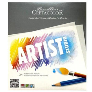 Cretacolor 24 Artist Studio Watercolour Pencil Set Artist Sketch Drawing - Picture 1 of 3