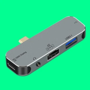 For ALL Device PD Charging Port with Type C to 3.5mm/4K HDMI/USB 3.1/USB 2.0 Hub - Picture 1 of 1