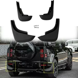 4PC Mud Flaps Mudguards Fenders Splash Fits For LR Defender 110 L851 2020-2026 - Picture 1 of 6