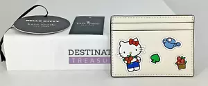 Mini billetera Kate Spade X Hello Kitty tarjeta identificación estuche nuevo en paquete - Imagen 1 de 5