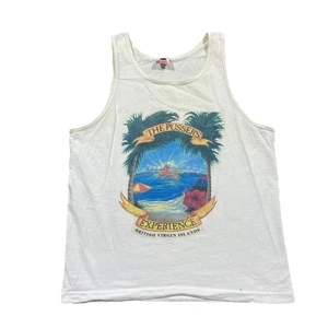 Pusser’s Experience Tank Top Herren L Vintage Made in USA Strand Grafik - Bild 1 von 16