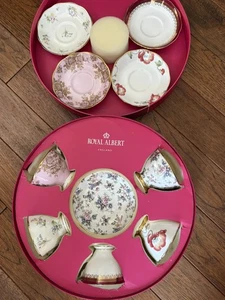 Royal Albert 100 Jahre Teetassen und Untertassen 10-teiliges Set 1950 bis 1990 - Bild 1 von 9
