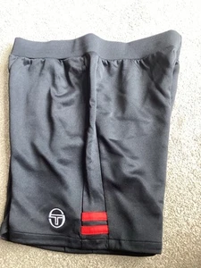 SERGIO TACCHINI. MENS. BLACK WITH RED STRiPES. LOVELY SHORTS. SIZE LARGE. - Picture 1 of 9