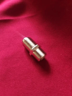 RG6 RG59 F Type Silver(25) Individual Female To Female Barrel Coax-Coupler  USA - Image 1 of 3