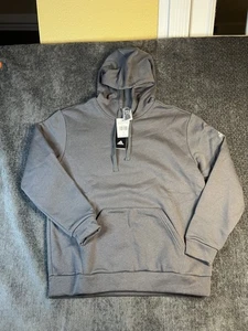 Adidas Pullover Damen Large Grau Pulli Fleece Rundhals Freizeit Neu mit Etikett - Bild 1 von 4