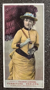 c1890’s Stallknight & Schminke Furniture Rochester, N.Y. Advertising Trade Card - Picture 1 of 2