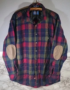 Camisa Pendleton 100 % pura lana virgen a cuadros manga larga/talla grande para hombre - Imagen 1 de 9
