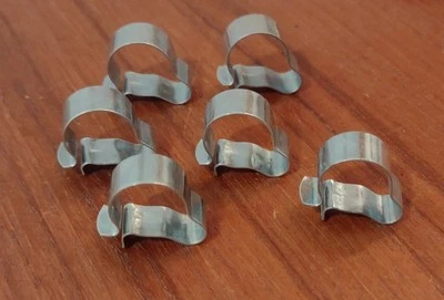 Nuevo Antiguo Stock BICICLETA Cable de Cambio 6x Abrazaderas 1/2" Foto 1 de 4