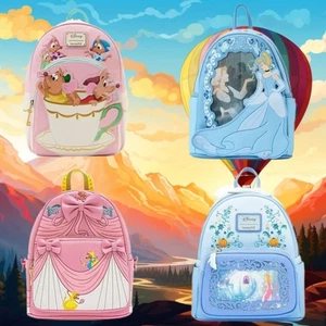 Klassische Loungefly Gus und Jaq Teetasse Prinzessin Cinderella Mini Rucksack Disney - Bild 1 von 11