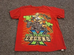 Boys GWP Sport Short Sleeve Graphic T-Shirt Size M 8 Red ATV All-Terrain Legend - Picture 1 of 9