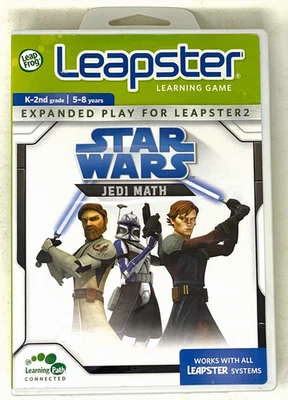 STAR WARS Jedi Math LeapFrog Leapster Leapster2 Educational Learning Game K-2 - Image 1 of 3