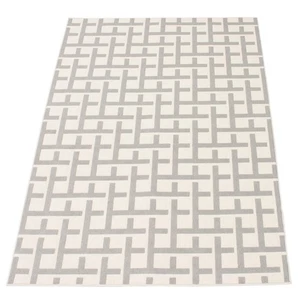 ECARPETGALLERY Villa Indoor/ Outdoor Rug Light Grey 6'7 x 9'6 - Picture 1 of 5