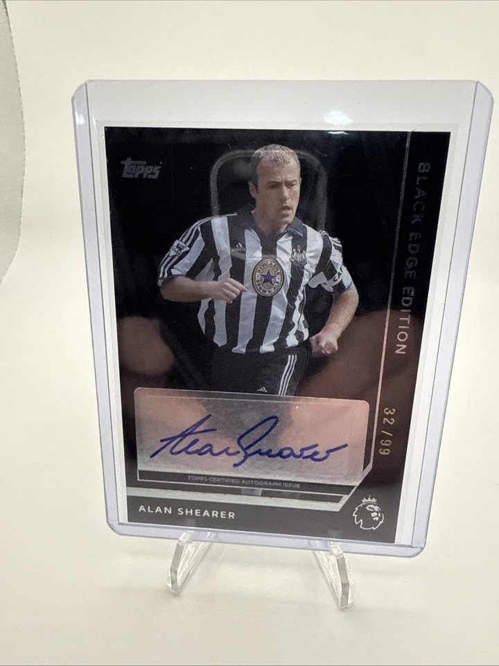 2025-2026 Topps Premier League #BEA-AS Alan Shearer Black Edge Edition automático/99 Foto 1 de 2