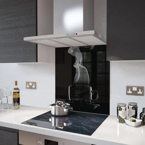 Glas Splashbacks schwarz Kaffeetasse Glas und Zubehör - hergestellt von Premier Sortiment - Bild 1 von 6