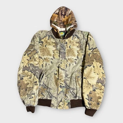 Cabelas Camo Jacket Youth Youth XL 18-20 Zip Hooded Bomber Coat Advantage Hunt - Image 1 of 4