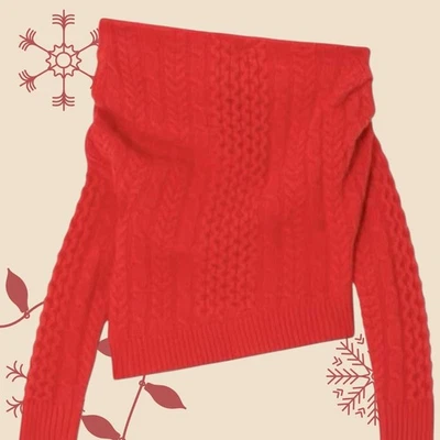 John Lewis x A.W.A.K.E Mode Asymmetric Cable Knit Wool Rich Jumper Size8 RRP£149 - Image 1 of 4