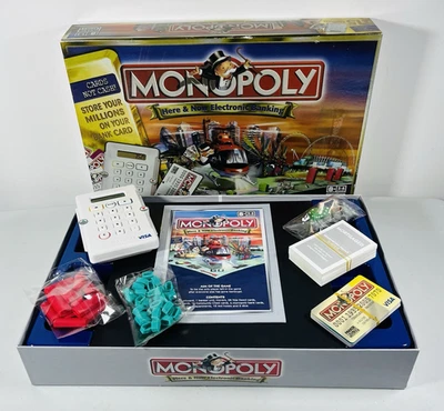 Monopoly Here & Now Electronic Banking Board Game 2006 Edition Parker Games - Image 1 of 4
