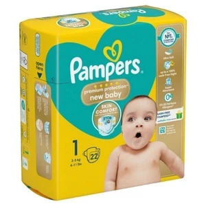 Pannolini Pampers Premium Protection nuovi per bambini taglia 1 confezione da 22 2-5 kg 4-11 libbre - Foto 1 di 5