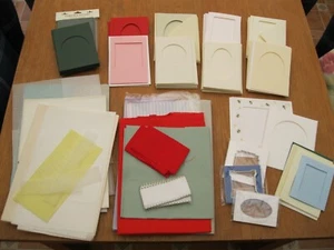 Job lot 3-Fold Card Making Cross Stitch items + various Aida soft & rigid sheets - Picture 1 of 5