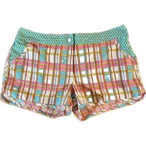 Venus Lascana Women's Plaid Board Shorts 10 Lightweight Multicolor - Picture 1 of 4
