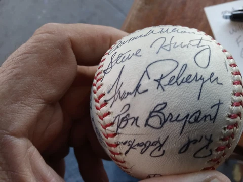 San Francisco Giants Facsimile Autograph Team Baseball - 1960s - Mays  perry Cover