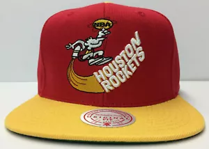 Gorra clásica de madera clásica de 2 tonos de los Houston Rockets Mitchell & Ness - Imagen 1 de 8