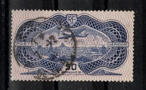 FRANCE STAMP YVERT AVION 15  SCOTT C15 " MONOPLANE 50F ULTRAMARINE" USED VF W722 - Picture 1 of 2