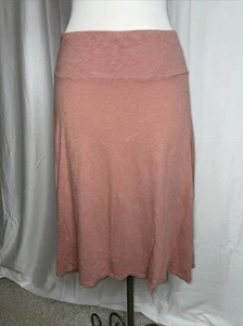 Velvet by Graham and Spencer A line skirt peach slub cotton medium - Picture 1 of 7