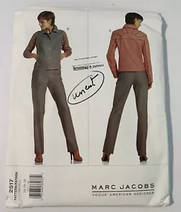 Vogue 2517 Designer Jacket Pant Vest Marc Jacobs Sewing Pattern 14 16 18 Uncut - Picture 1 of 3