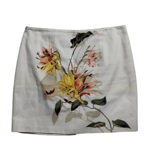 Falda floral para mujer White House Black Market detalles bordados talla 14 - Imagen 1 de 11