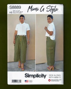 Misses Pants & Shirt Sewing Pattern-Cargo Pockets (Sizes 6-14) Simplicity 8889 - Picture 1 of 7