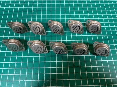 10x Delco DTG2200 (xref NTE179 2N3618 2N1166A) PNP Transistor Germanio TO3 NOS Foto 1 de 2