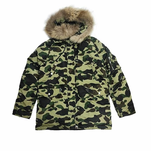 A BATHING APE (BAPE) Giacca uomo usata BAPE S abbassante modello mimetico militare 10 24102304 R