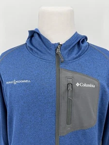 Columbia Men's Zip Up Hooded Sweatshirt XL Extra Large Blue Gray - Picture 1 of 5