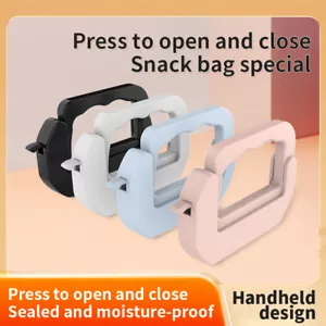 4PACK Plastic Food Bag Chip Clips - Reusable Sealing Clamps for Fresh Bag Sealer - Picture 1 of 16