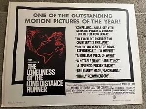 THE LONELINESS OF THE LONG DISTANCE RUNNER original HALF SHEET -BRITISH CLASSIC - Picture 1 of 1