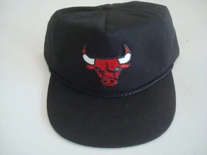 CHICAGO BULLS ROPE     90S GOLF STRAPBACK HAT CAP VINTAGE S3 - Picture 1 of 5