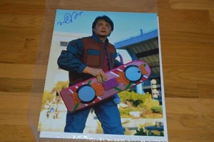 Michael J Fox Autographed 16x20 "Back To Future" Photo with AUTOGRAPH Hologram  - Picture 1 of 6