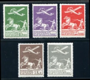 Denmark C1-5 Mint, hinged, airplane - Picture 1 of 1