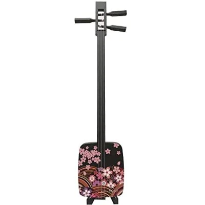 Sangenshi Kikuoka Shamisen Kojami Sansen Japanese Samisen Sakura Flower - Image 1 of 4