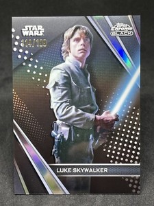 2023 Topps Star Wars Chrome Black REFRACTOR Luke Skywalker  /199 #49