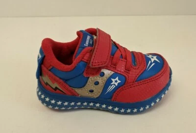 Saucony Jazz Lite кроссовки, красный/синий, малышей ясельного возраста 4 шириной - Изображение 1 из 4